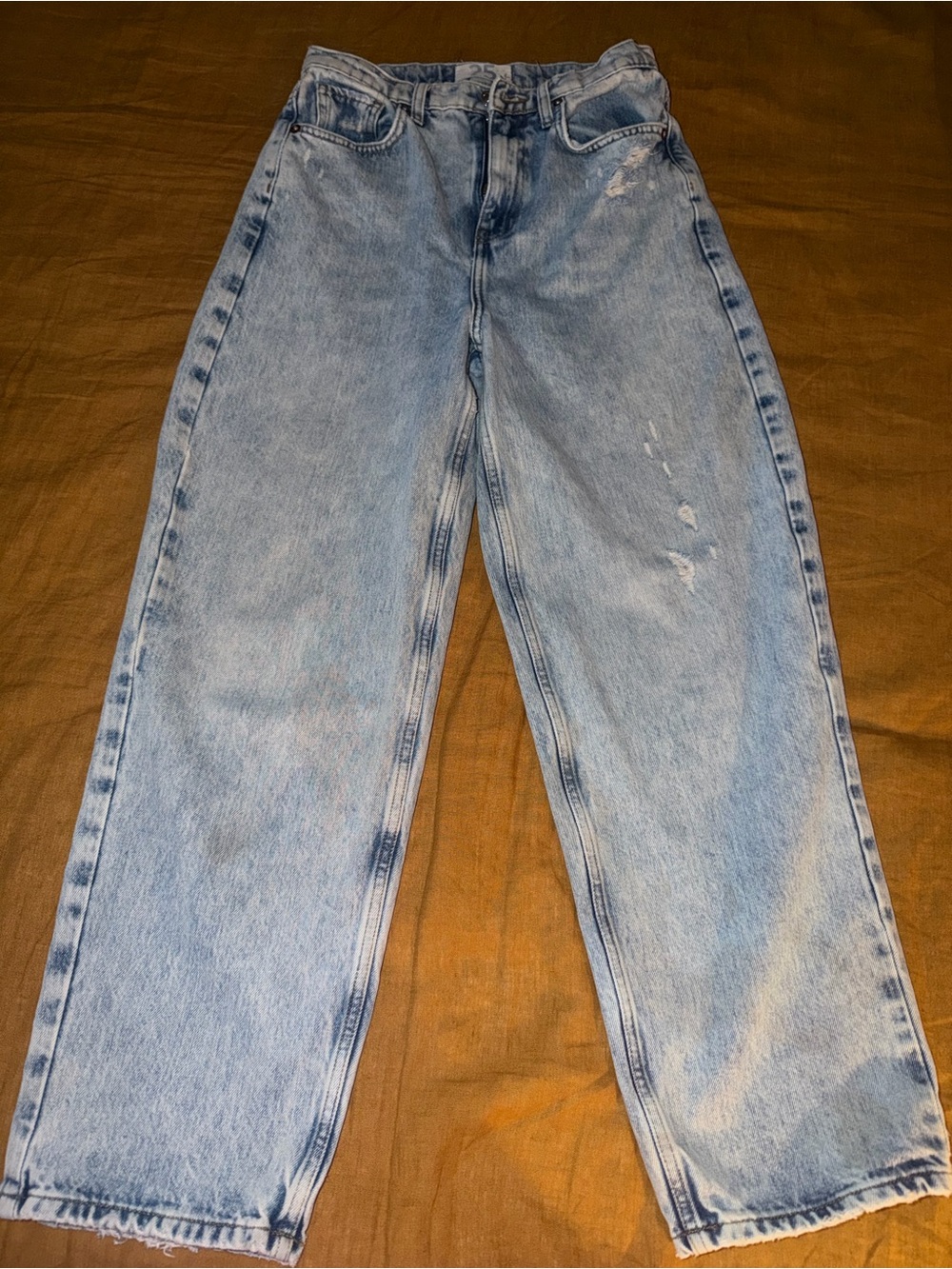 We The Free Faded Light Blue Relaxed High-Rise Jeans